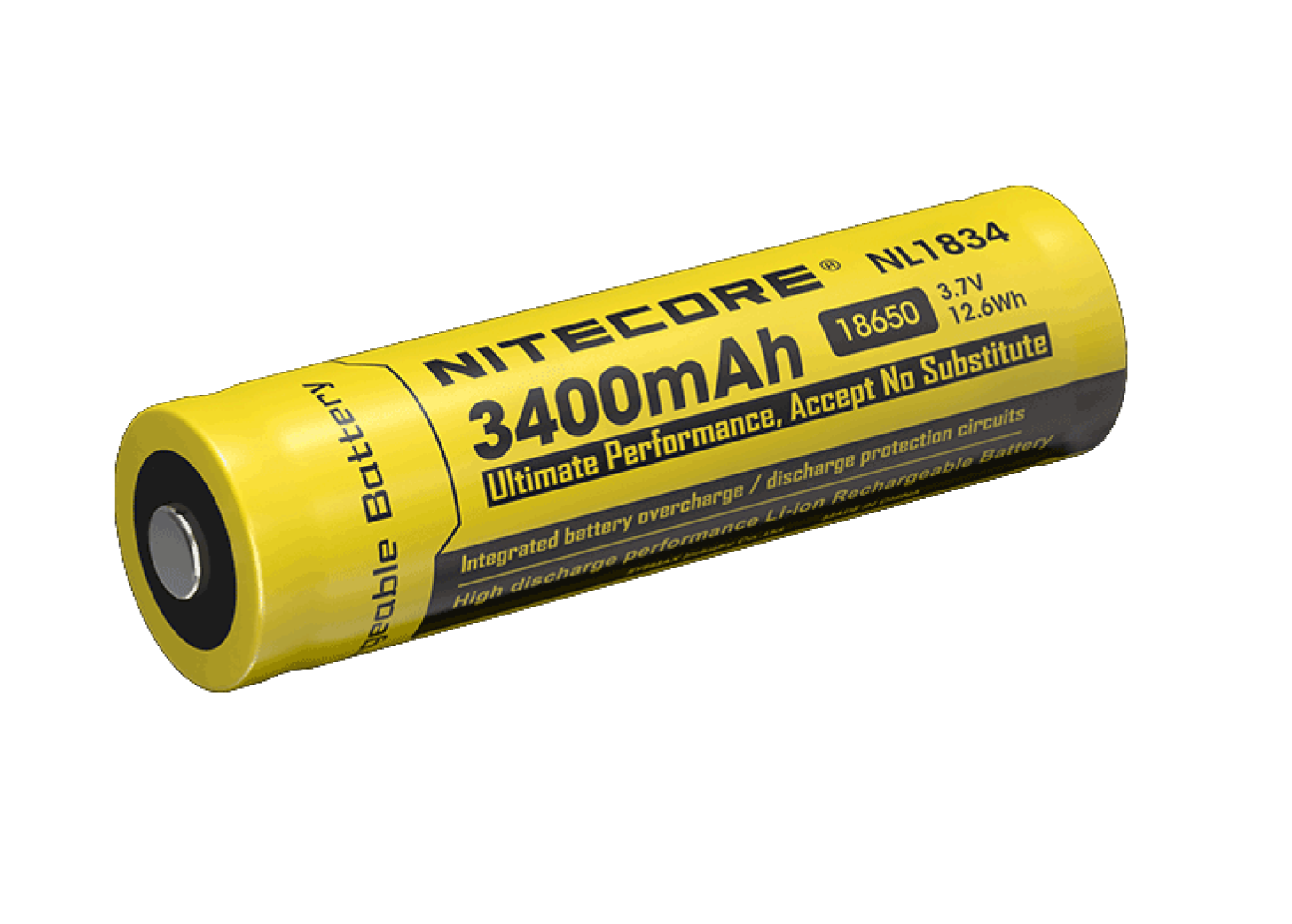 Bateria 18650 Nitecore Nl1834 3400mah Protegida Lampara – eledelitio